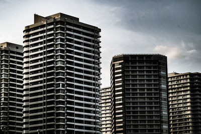 Low angle view of buildings against sky