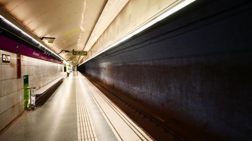 View of subway station