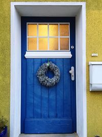 Close-up of closed door