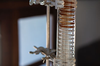 Glass tube test tube liquid distillation