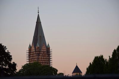 Cathedral against clear sky