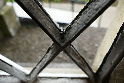 Close-up of metallic structure