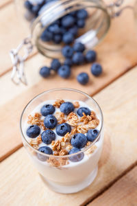 Close-up of breakfast served in bowl