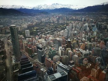 High angle view of cityscape