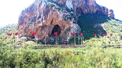 Panoramic view of rock formation