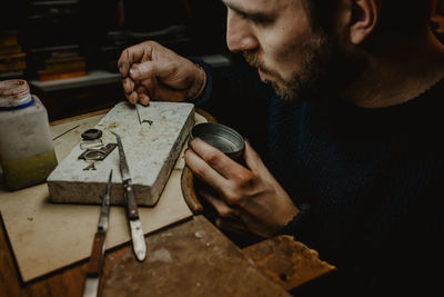 Man working