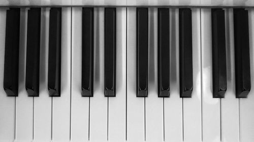 Full frame shot of piano