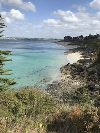 Scenic view of sea against sky