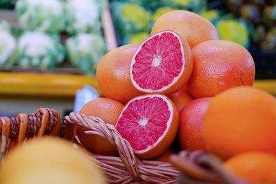 Close-up of fruits for sale in market