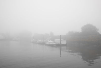 Scenic view of river against sky