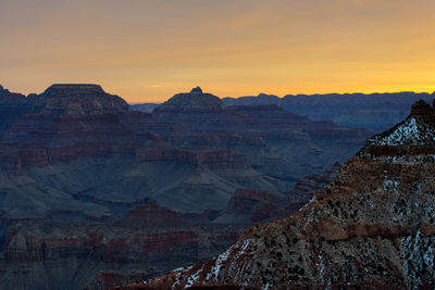 Scenic view of landscape during sunset