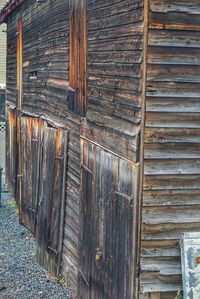 Close-up of wooden door