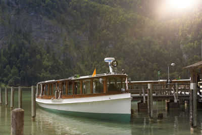 Famous lake obersee near koenigssee in bavaria, germany in spring