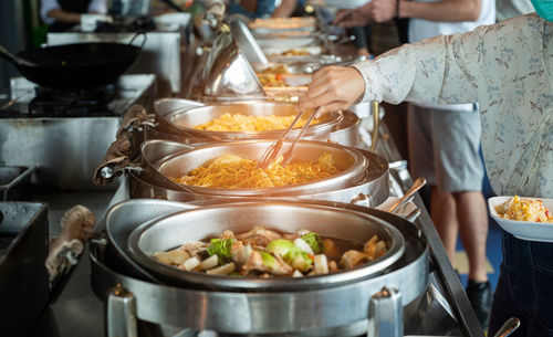 Close-up of food on table