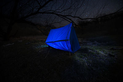 Low angle view of tent