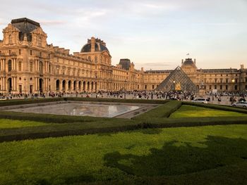 View of historic building against cloudy sky