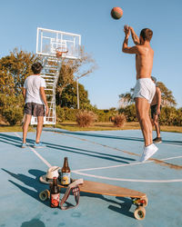 Man playing soccer