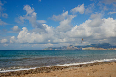 Scenic view of sea against sky