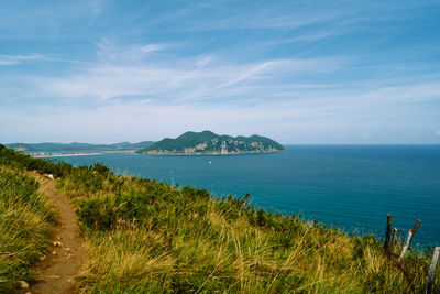 Scenic view of sea against sky