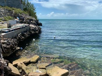 Scenic view of sea against sky