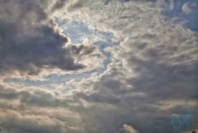 Low angle view of clouds in sky