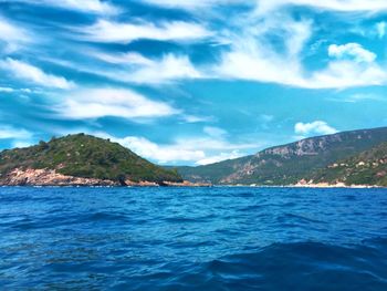 Scenic view of sea against sky