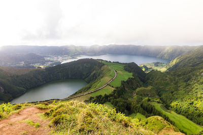 Scenic view of landscape against sky