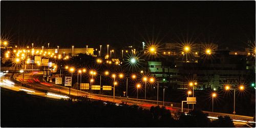 City street at night