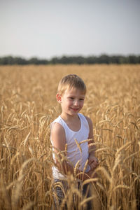 Boy in the field