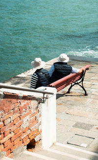 Giudecca. i turisti sul lungomare