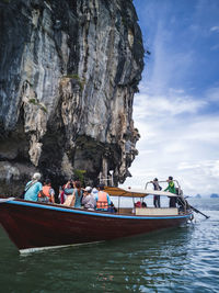 Boat trips to see marine nature, ao luek, krabi, thailand