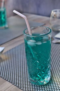 Close-up of drink on table