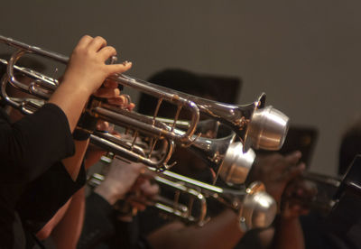 Men playing musical instruments