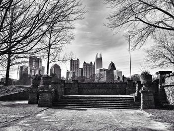 View of city buildings from piedmont park