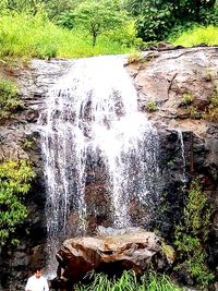 River flowing through rocks