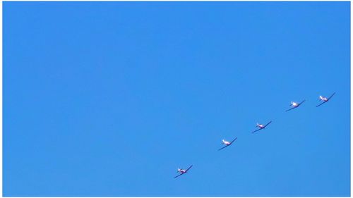 Low angle view of blue sky