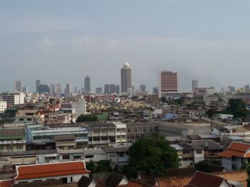 Cityscape against the sky