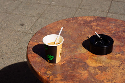 Close-up of coffee cup