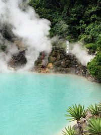 View of hot spring