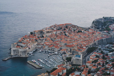 The view of dubrovnik from the srd mountain