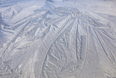 Full frame shot of snow covered land