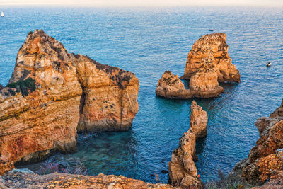 Rocks on sea shore