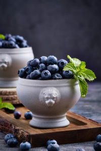 Close-up of fruits on table