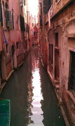 View of canal along buildings