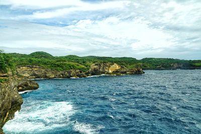 Scenic view of sea against sky