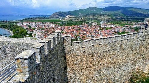 Panoramic view of castle against sky