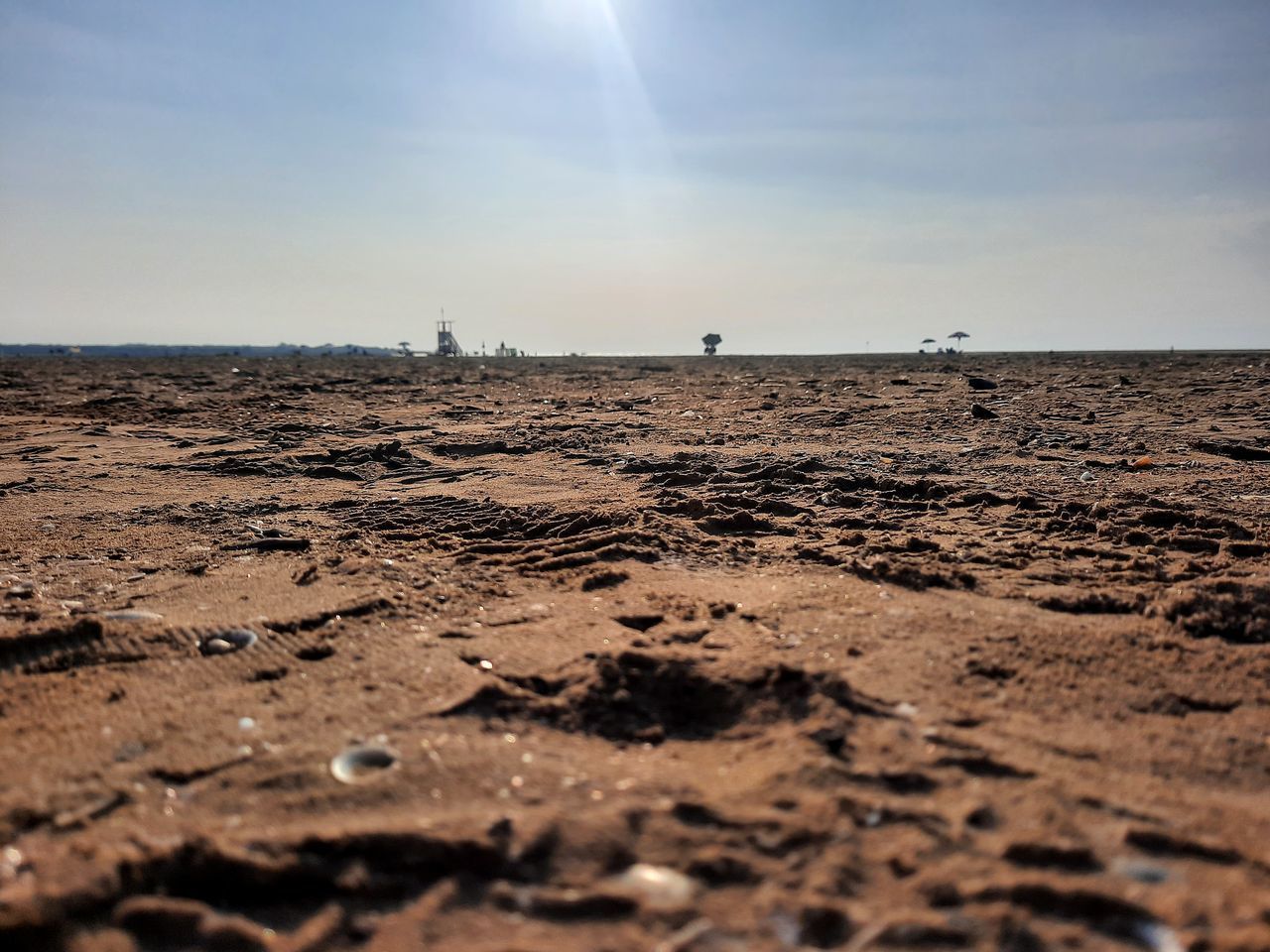 SURFACE LEVEL OF SANDY BEACH