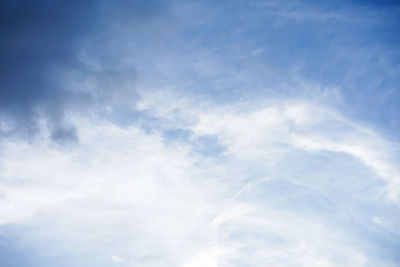 Low angle view of clouds in sky