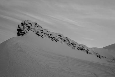 View of snow covered mountain