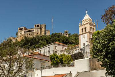 Low angle view of temple against clear sky